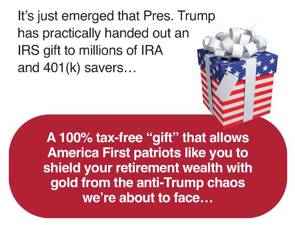 It's just emerged that Pres. Trump has practically handed out an IRS gift to millions of IRA and 401(k) savers...